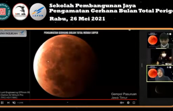 Pengamatan Gerhana Bulan Total Perigee SSC SPJ