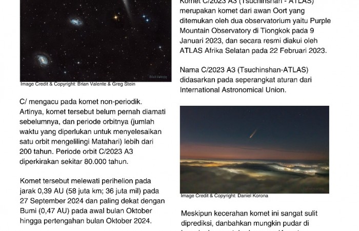 KOMET YANG BISA KITA LIHAT TANPA TELESKOP